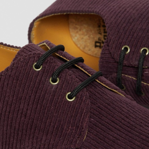 NIB Dr. Martens Burgundy Corduroy Loafers - Picture 2 of 9